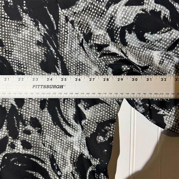 Fashion Bug 4X Oversized Abstract Floral Blouse | Vintage Y2K Goth Boho Chic - Picture 5 of 10